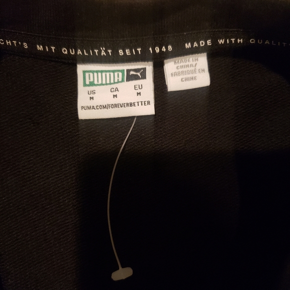 NEW PUMA black crew crop shirt..size medium - Picture 3 of 6